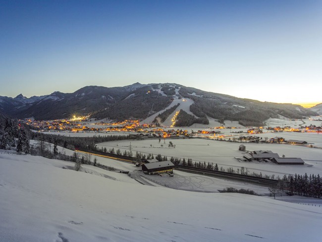 Flachau bei Nacht © Flachau Tourismus